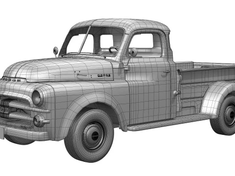 ダッジ B シリーズ 1953 3Dモデル