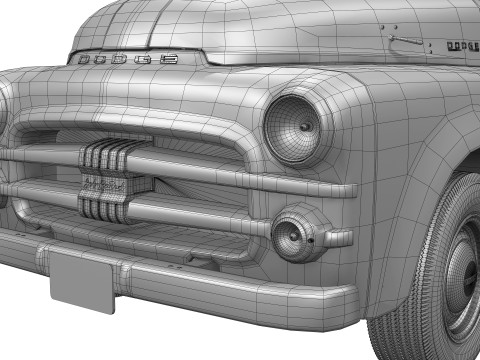 Dodge B Series 1953 3Dモデル
