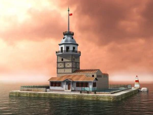 wieża dziewic Model 3D