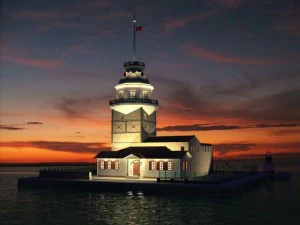 torre delle fanciulle Modello 3D