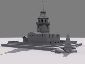 maidens tower 3D 模型
