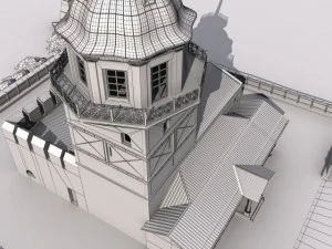 torre delle fanciulle Modello 3D
