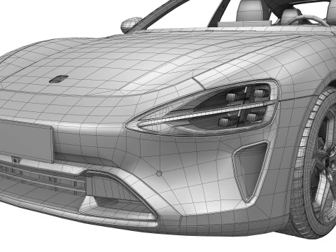 Xiaomi SU7 2024 3D Model