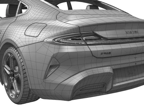 Xiaomi SU7 2024 3D Model