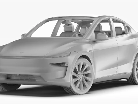 Tesla Model Y 2025 3D Model