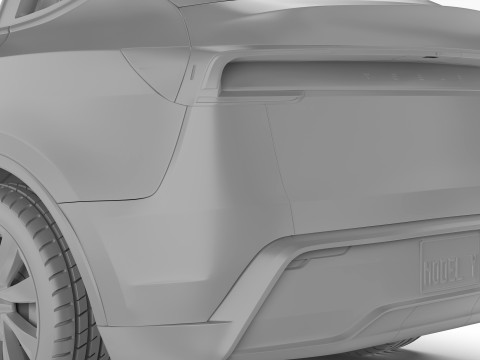 Tesla Model Y 2025 Modelo 3D