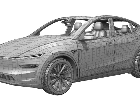 Tesla Model Y 2025 Modelo 3D