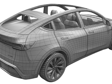 Tesla Model Y 2025 Modelo 3D