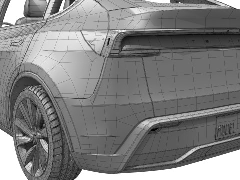 Tesla Model Y 2025 Modelo 3D