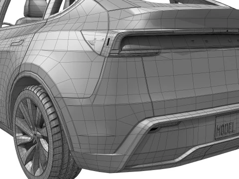 Tesla Model Y 2025 3D Model