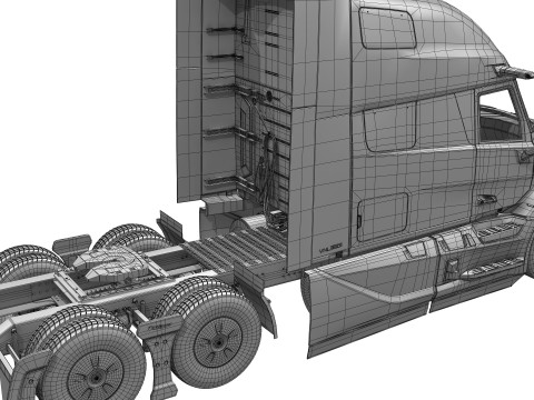 Volvo VNL 860 2025 Modelo 3D