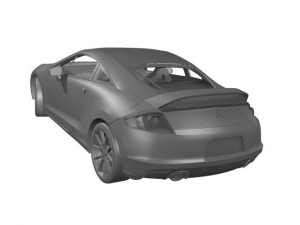 mitsubishi eclipse gt 2012 3D 模型