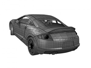 mitsubishi eclipse gt 2012 3D 模型