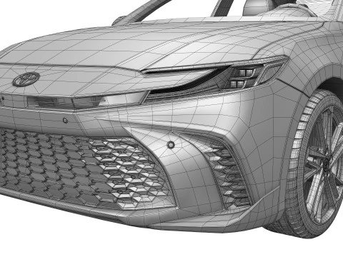 Toyota Camry Hybrid 2025 3D Model