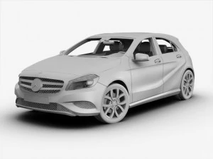 mercedes a class 2013 3D Model