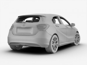 mercedes a class 2013 Modelo 3D