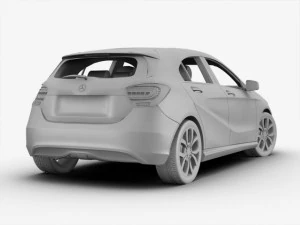 mercedes a class 2013 3D Model