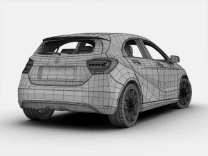 mercedes a class 2013 3D Model