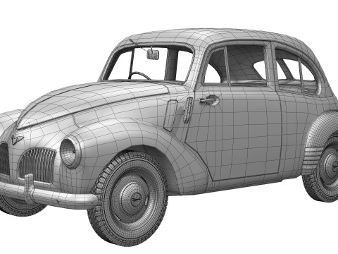 Toyopet SA 1947 - 1952 3D Model