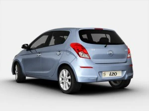 hyundai i20 2013 3D Model