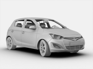 hyundai i20 2013 3D मॉडल