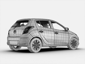 hyundai i20 2013 3D मॉडल