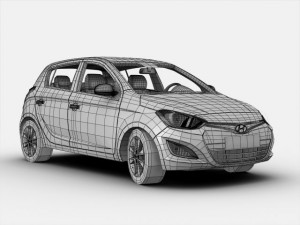 hyundai i20 2013 3D मॉडल