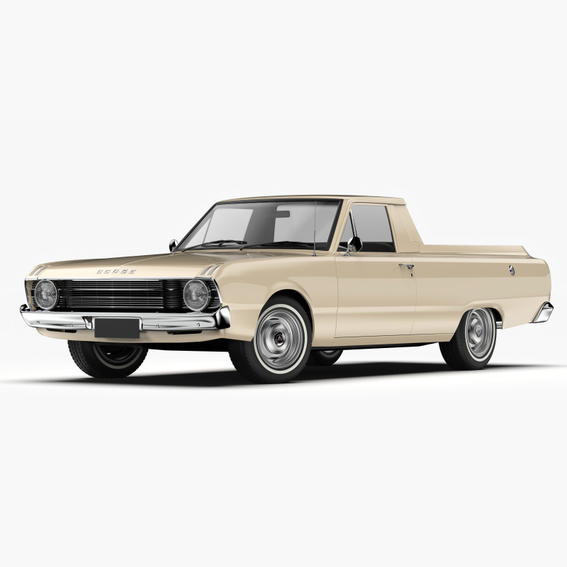 道奇 Valiant Ute VF 1967 - 1969 3D 模型 .c4d .max .obj .3ds .fbx .stl .blend 