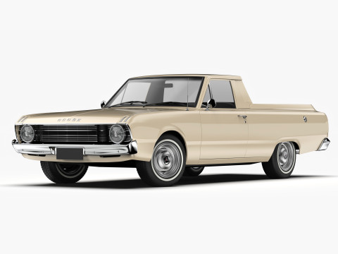 Додж Валиант Юте ВФ 1967 - 1969 гг. 3D Модель