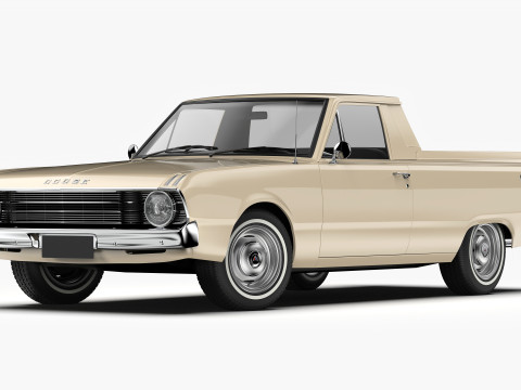 道奇 Valiant Ute VF 1967 - 1969 3D 模型