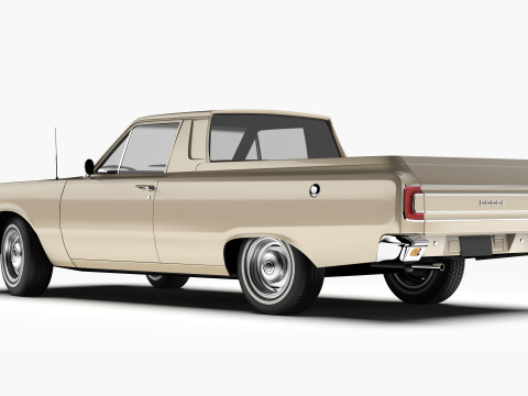 道奇 Valiant Ute VF 1967 - 1969 3D 模型