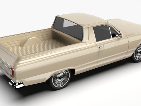 道奇 Valiant Ute VF 1967 - 1969 3D 模型