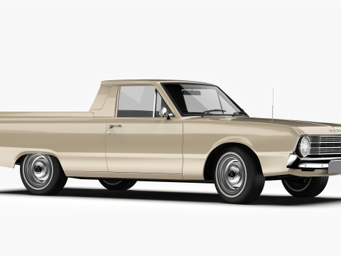 道奇 Valiant Ute VF 1967 - 1969 3D 模型