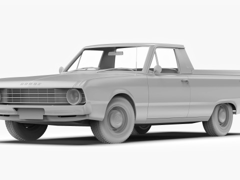 道奇 Valiant Ute VF 1967 - 1969 3D 模型