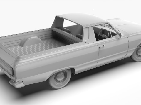 道奇 Valiant Ute VF 1967 - 1969 3D 模型