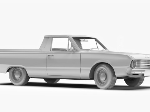 道奇 Valiant Ute VF 1967 - 1969 3D 模型
