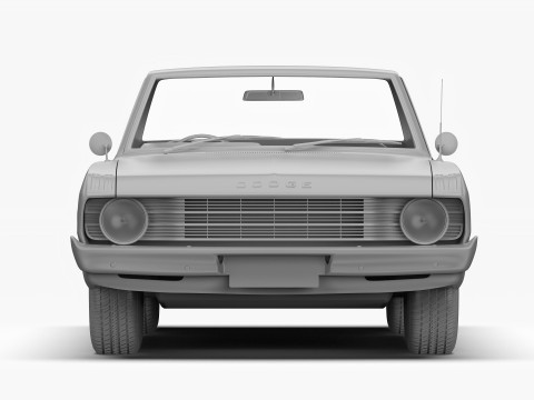 道奇 Valiant Ute VF 1967 - 1969 3D 模型