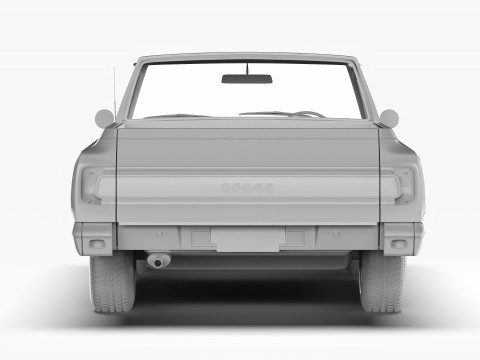 道奇 Valiant Ute VF 1967 - 1969 3D 模型