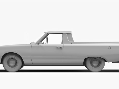 道奇 Valiant Ute VF 1967 - 1969 3D 模型