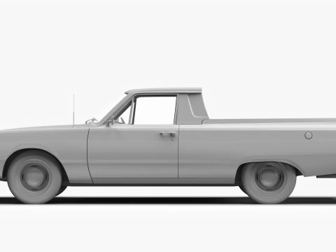 Dodge Valiant Ute VF 1967 - 1969 3D Model