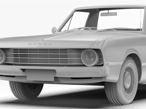 道奇 Valiant Ute VF 1967 - 1969 3D 模型