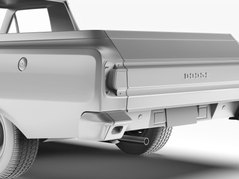 道奇 Valiant Ute VF 1967 - 1969 3D 模型