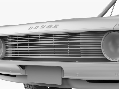 道奇 Valiant Ute VF 1967 - 1969 3D 模型