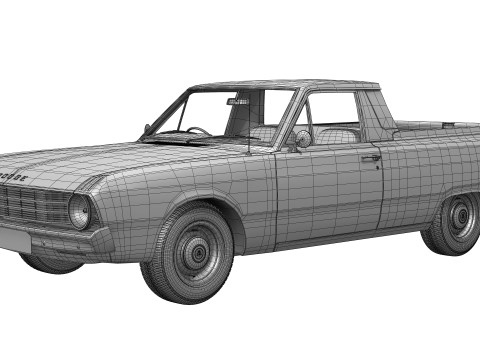 道奇 Valiant Ute VF 1967 - 1969 3D 模型