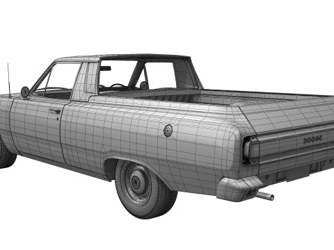 道奇 Valiant Ute VF 1967 - 1969 3D 模型