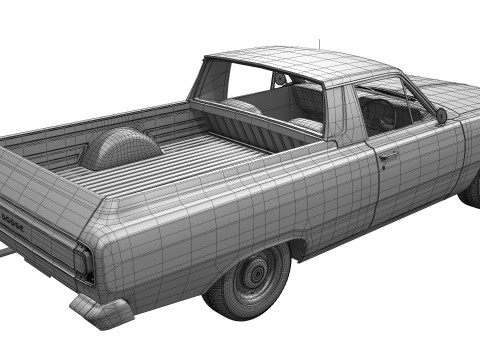 道奇 Valiant Ute VF 1967 - 1969 3D 模型