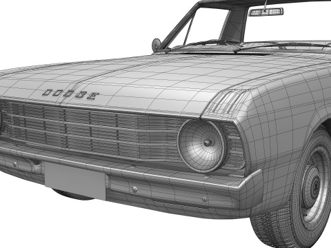 道奇 Valiant Ute VF 1967 - 1969 3D 模型