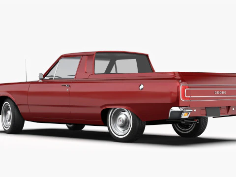 Dodge Valiant Ute VF 1967 - 1969 3D Model