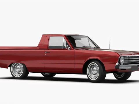 Dodge Valiant Ute VF 1967 - 1969 3D Model