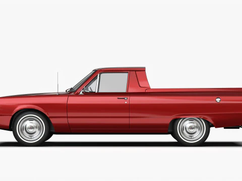 Dodge Valiant Ute VF 1967 - 1969 3D Model